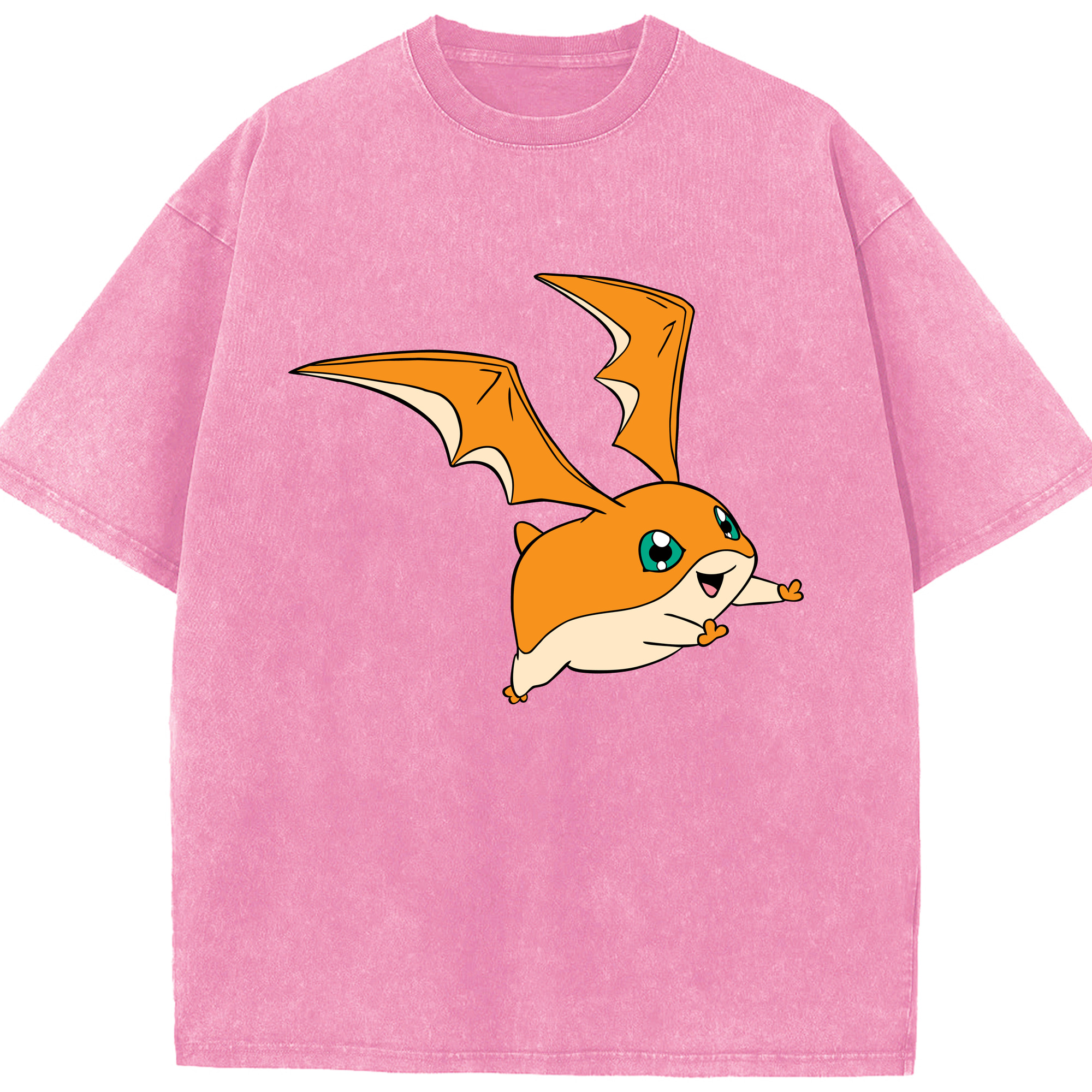 （画像用） Digimon デジタルモンスター/デジモン 綿100% ヴィンテージ風 半袖Tシャツ（フロントプリント）